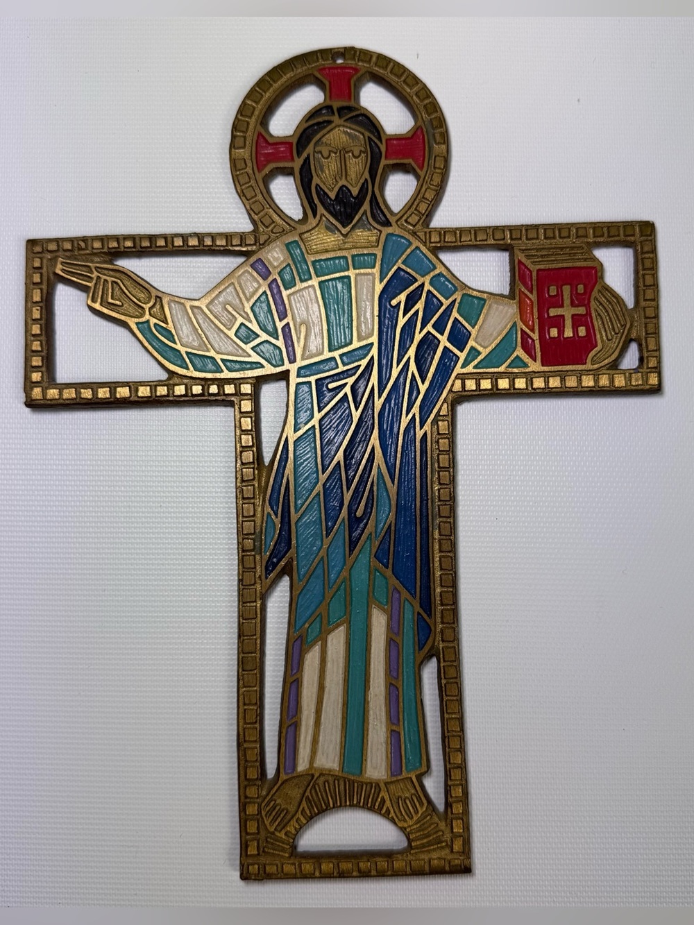 Terra Sancta guild vintage cross Jesus Bible